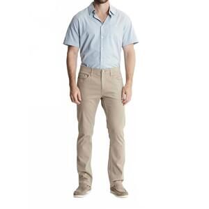 NEW JACHS NEW YORK stretch cotton 5-pocket pants in khaki